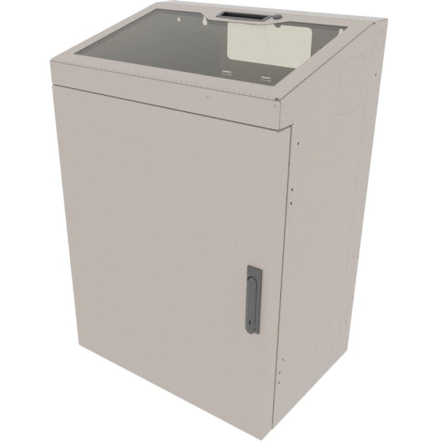 Middle Atlantic 6RU Low-Profile Wall Rack with Plexi Top - Putty
