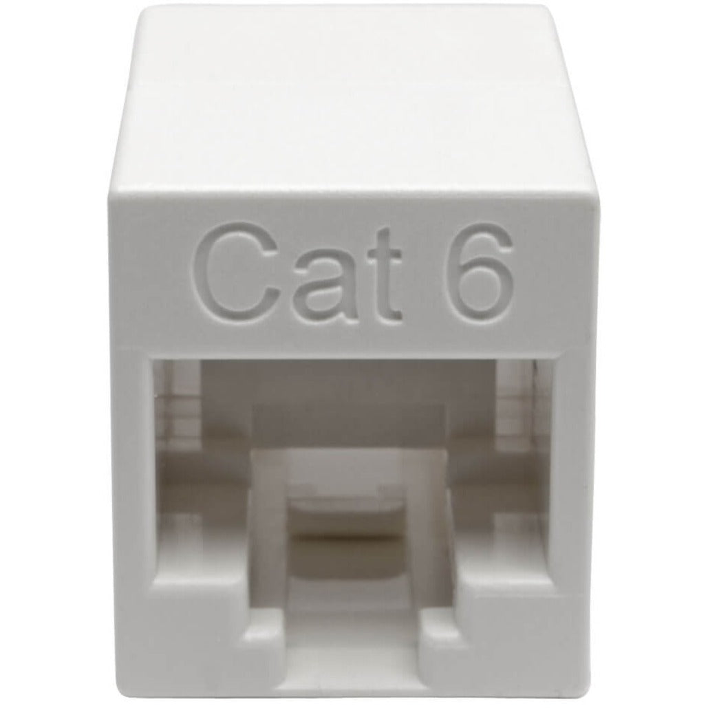 Tripp Lite Cat6 Straight-Through Modular Compact In-Line Coupler (RJ45 F/F) White TAA