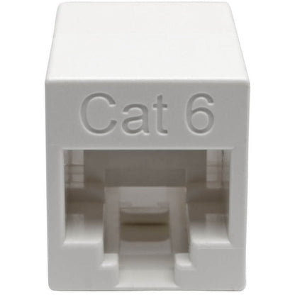 Tripp Lite Cat6 Straight-Through Modular Compact In-Line Coupler (RJ45 F/F) White TAA