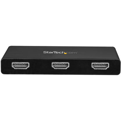 StarTech.com 3-Port USB-C Multi-Monitor Adapter Type-C to 3x HDMI MST Hub Triple 1080p HDMI Laptop Display Extender / Splitter Windows