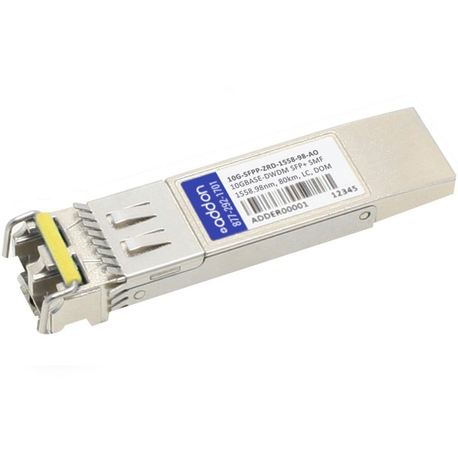 Brocade (Formerly) 10G-SFPP-ZRD-1558-98 Compatible TAA Compliant 10GBase-DWDM 100GHz SFP+ Transceiver (SMF 1558.98nm 80km LC DOM)