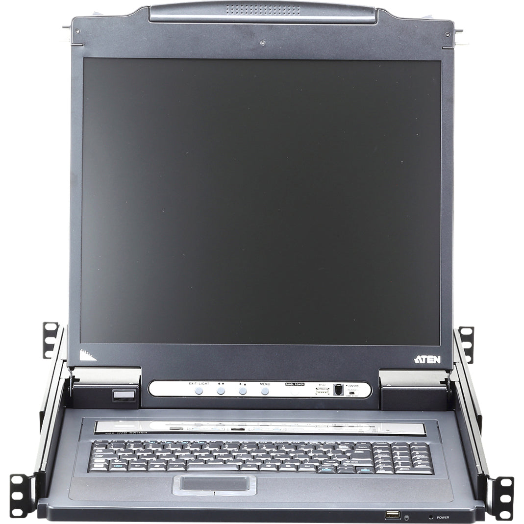 ATEN CL5708I LCD KVM Over IP Switch With Standard Rack Mount Kit-TAA Compliant