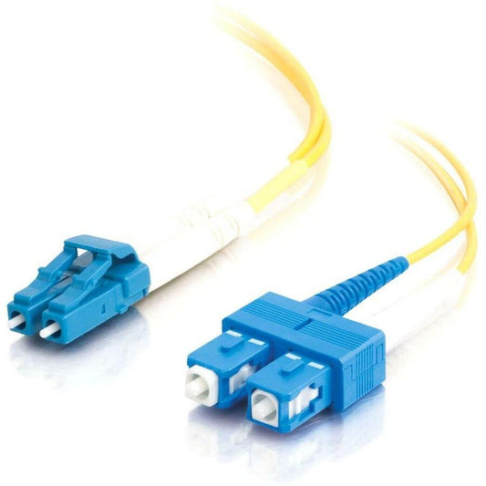 C2G 8m LC-SC 9/125 Duplex Single Mode OS2 Fiber Cable - Yellow - 26ft