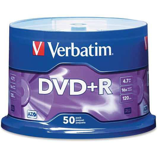 50PK DVD+R 16X 4.7GB BRANDED   