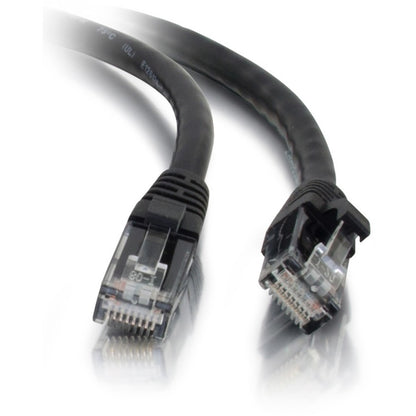 1FT CAT5E BLACK MOLDED SNAGLESS