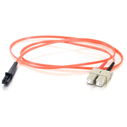 C2G-1m MTRJ-SC 62.5/125 OM1 Duplex Multimode PVC Fiber Optic Cable - Orange