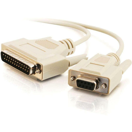 6FT NULL MODEM CABLE DB25M (PC)