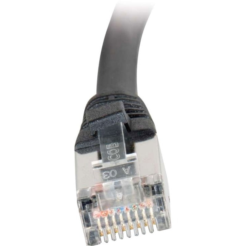 C2G-3ft Cat5e Molded Shielded (STP) Network Patch Cable - Black