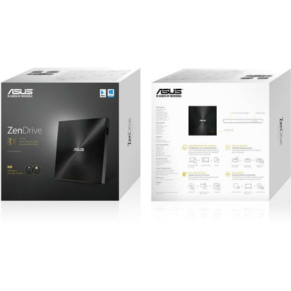 Asus ZenDrive SDRW-08U9M-U DVD-Writer - External - Black