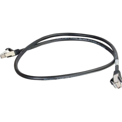 C2G-75ft Cat5e Molded Shielded (STP) Network Patch Cable - Black