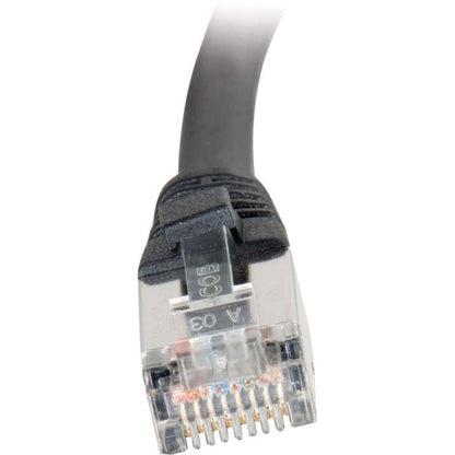 C2G-10ft Cat5e Molded Shielded (STP) Network Patch Cable - Black