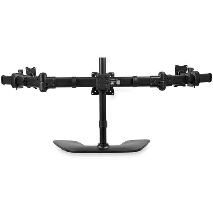 StarTech.com Triple Monitor Stand Crossbar Steel & Aluminum For VESA Mount Monitors up to 27"(17.6lb/8kg) Monitor Stand 3 Monitor Arm