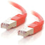 C2G-14ft Cat5e Molded Shielded (STP) Network Patch Cable - Red