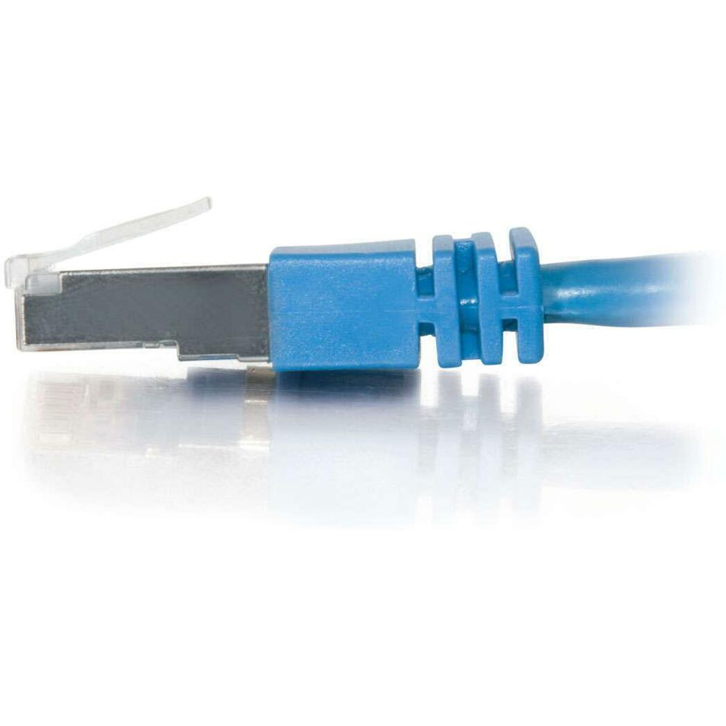 C2G 7ft Cat5e Ethernet Cable - Snagless Shielded (STP) - Blue