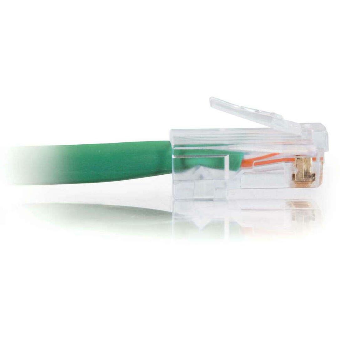 C2G-7ft Cat5e Non-Booted Crossover Unshielded (UTP) Network Patch Cable - Green