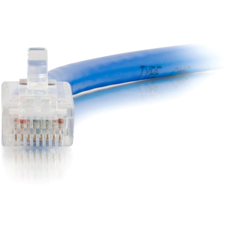 C2G 1ft Cat5e Non-Booted Unshielded Network Patch Ethernet Cable - Blue