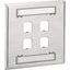 PanNet Mini-Com CFPL4S-2GY Faceplate