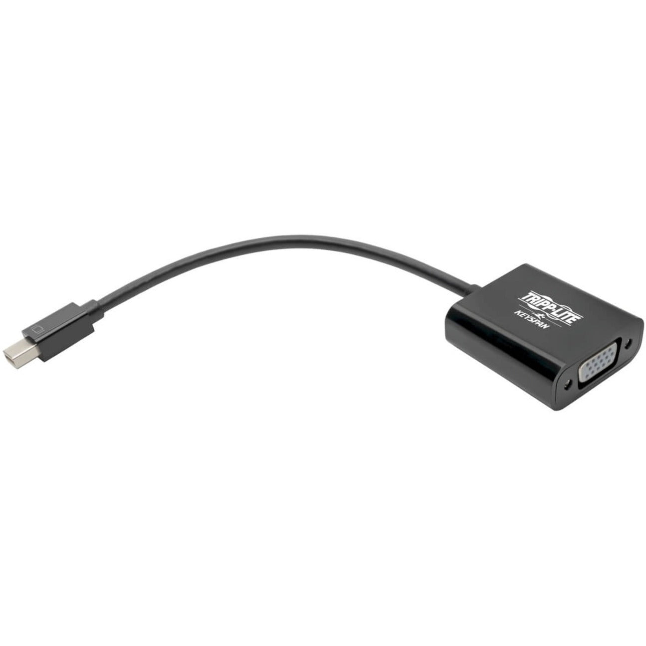 Tripp Lite Keyspan Mini DisplayPort to Active VGA Adapter Video Converter DP1.2 (M/F) Black 6-in. (15.24 cm)