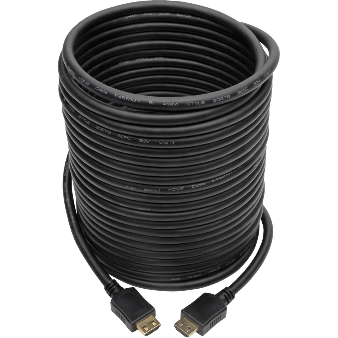 Tripp Lite High-Speed HDMI Cable w/ Gripping Connectors 1080p M/M Black 30ft 30'