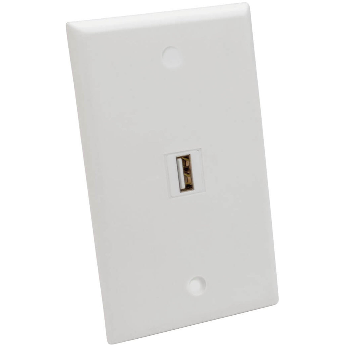 Tripp Lite USB 2.0 All-in-One Keystone/Panel Mount Angled Coupler (F/F) White