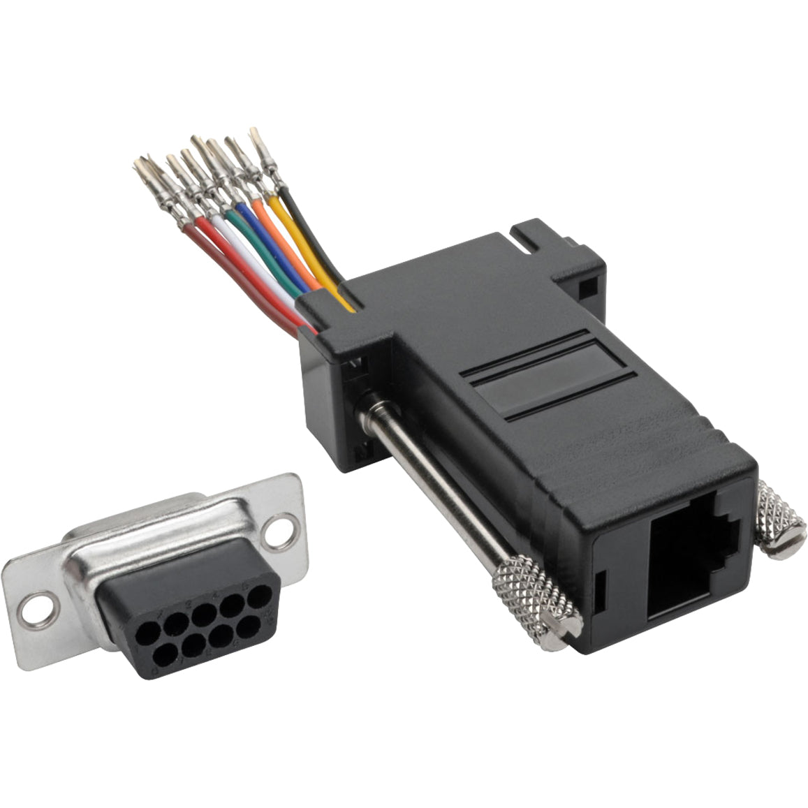 Tripp Lite DB9 to RJ45 Modular Serial Adapter F/F RS-232 RS-422 RS-485