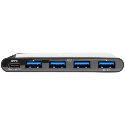 Tripp Lite 4-Port USB-C Hub with Power Delivery USB-C to 4x USB-A Ports USB 3.0 Black
