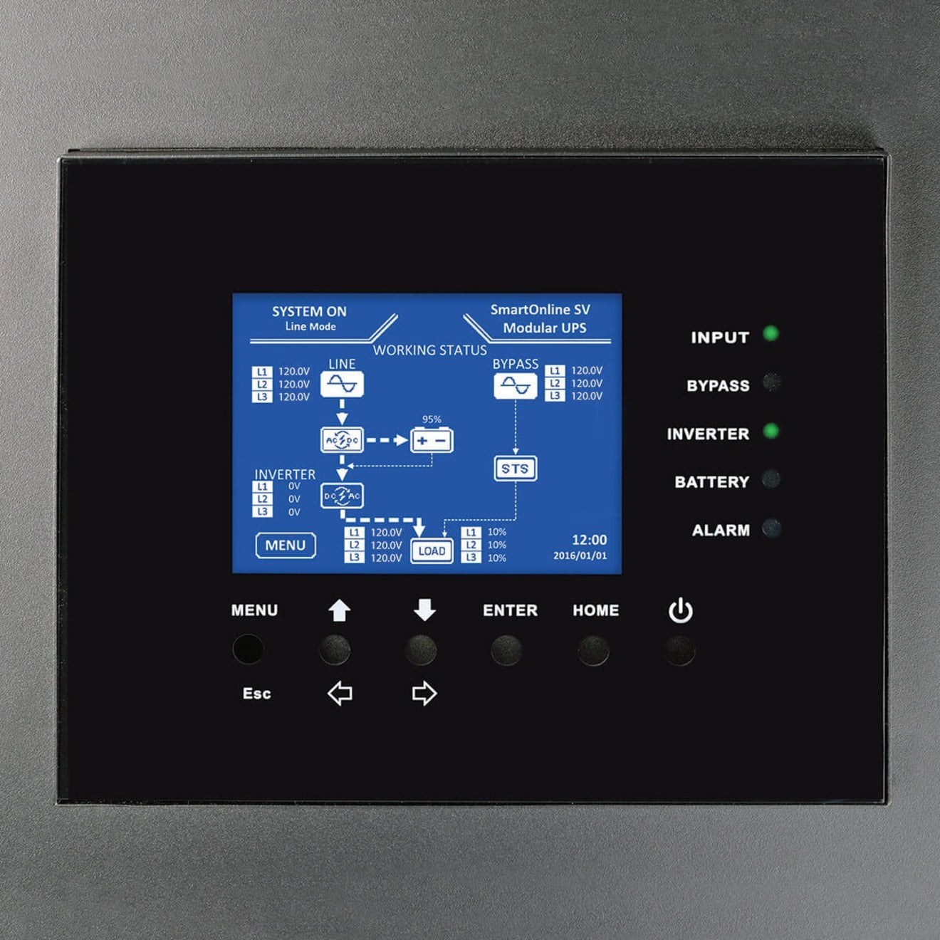 Tripp Lite SmartOnline SV Series 60kVA Medium-Frame Modular Scalable 3-Phase On-Line Double-Conversion 208/120V 50/60 Hz UPS System 3 Battery Modules