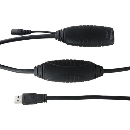 Plugable 10 Meter (32 Foot) USB 3.0 Active Extension Cable with AC Power Adapter and Back-Voltage Protection