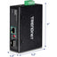 TRENDnet Hardened Industrial SFP to Gigabit UPoE Media Converter; IP30 Rated Housing; Includes DIN-rail & Wall Mounts; Operating Temp. -40 to 75 ?C (-40 to 167 ?F); TI-UF11SFP