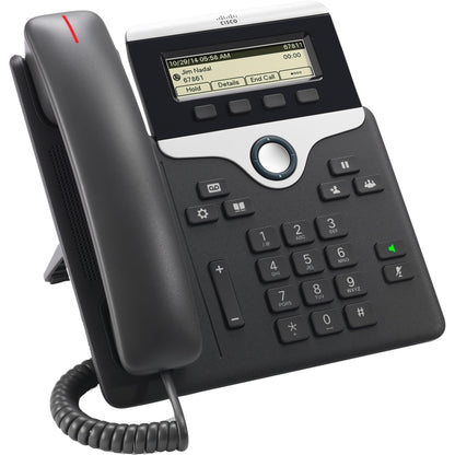 Cisco 7811 IP Phone - Refurbished - Corded - Corded - Wall Mountable Desktop - Charcoal