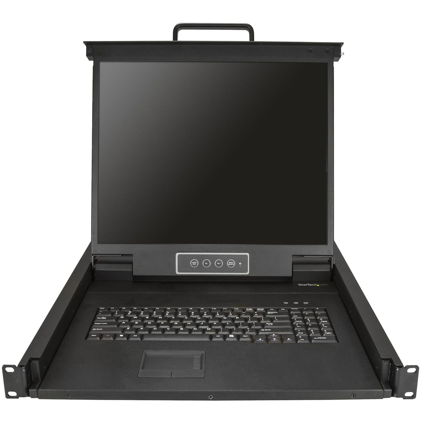 StarTech.com Rackmount KVM Console - 1U 19" LCD Monitor Single Port VGA KVM Server Rack Drawer includes Cables & Hardware - USB Support