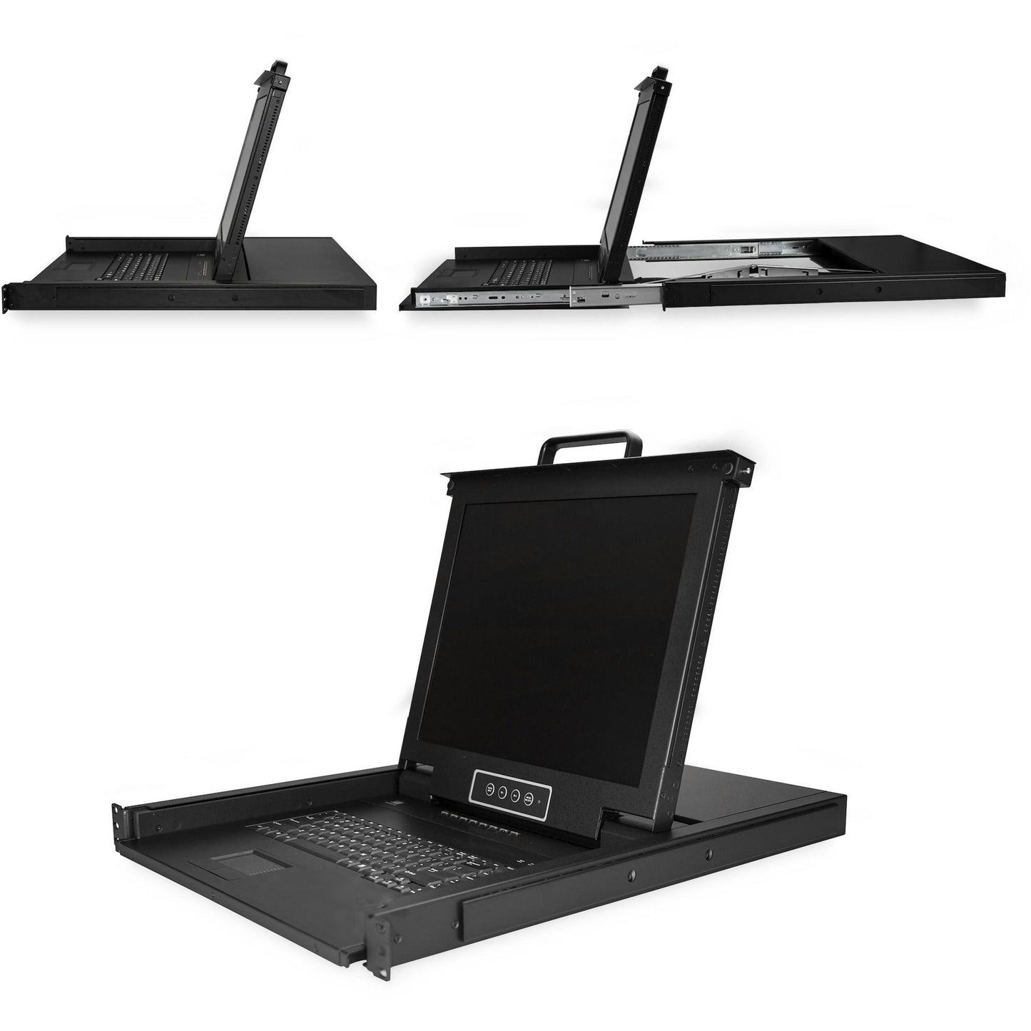 StarTech.com 8 Port Rackmount KVM Console w/ Cables - Integrated KVM Switch w/ 17" LCD - 1U LCD KVM Drawer 50000 MTBF - USB + VGA Support
