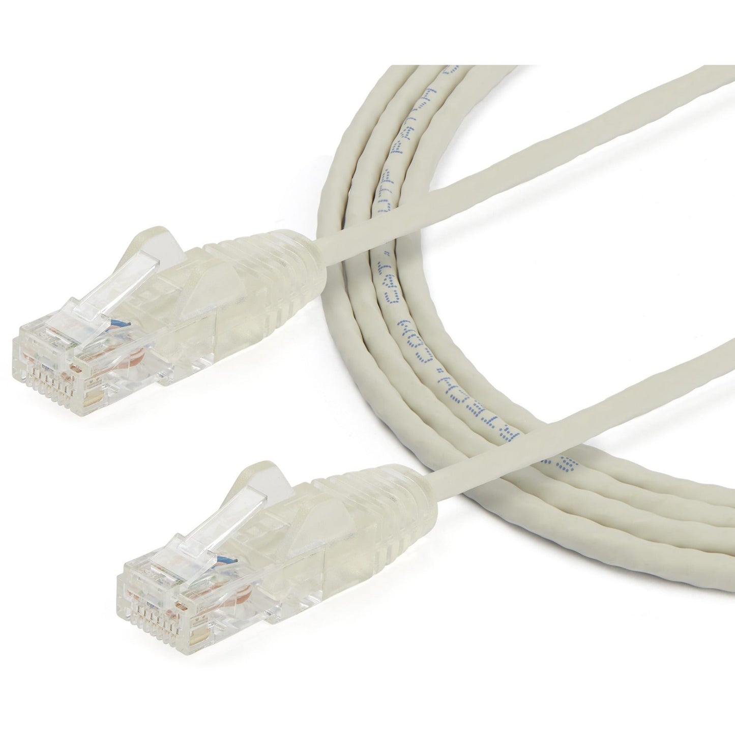 StarTech.com 6 ft CAT6 Cable - Slim CAT6 Patch Cord - Gray - Snagless RJ45 Connectors - Gigabit Ethernet Cable - 28 AWG - LSZH (N6PAT6GRS)