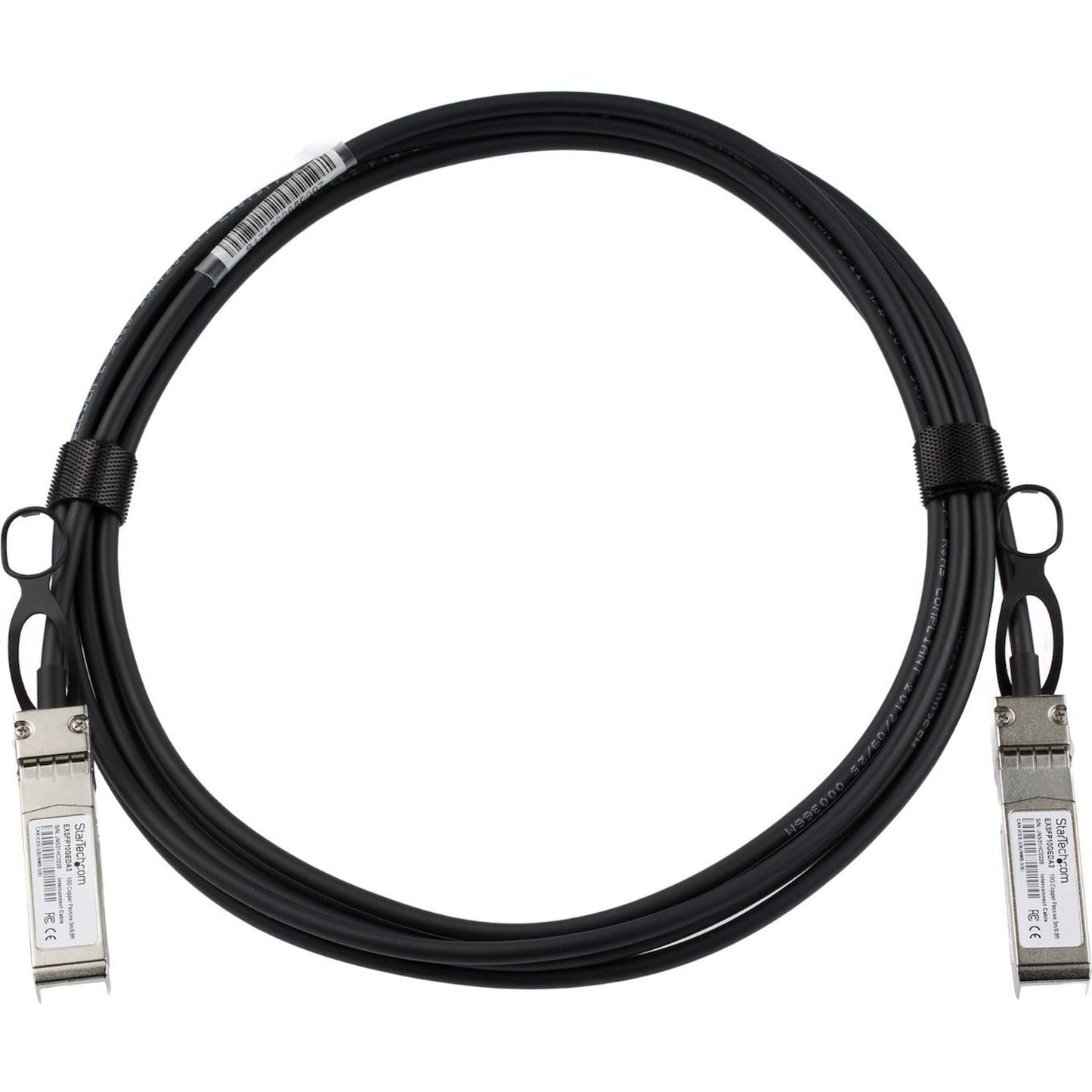 StarTech.com 3m SFP+ to SFP+ Direct Attach Cable for Juniper EX-SFP-10GE-DAC-3M - 10GbE SFP+ Copper DAC 10Gbps Passive Twinax