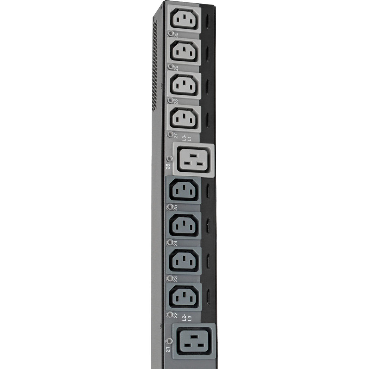 Tripp Lite 14.5kW 200-240V 3PH Switched PDU LX Interface Gigabit 30 Outlets IEC 309 60A Blue Input LCD 1.8 m Cord 0U 1.8 m Height TAA