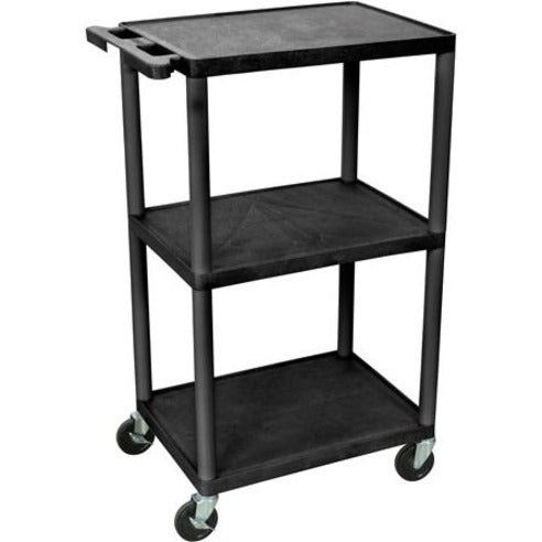 PL2-42E PLASTIC AV CART 3-SHELF