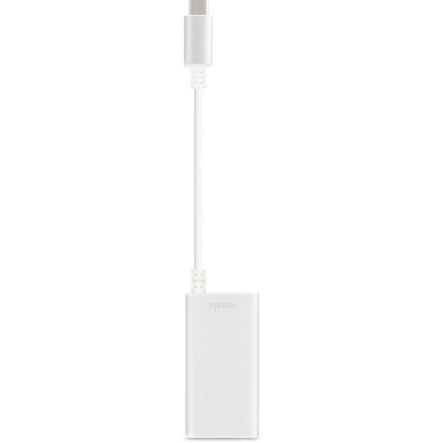 Moshi USB-C to Gigabit Ethernet Adapter Plug and Play USB-A Pass-through Aluminum Casings Works with MacBook MacBook Air MacBook Pro Surface