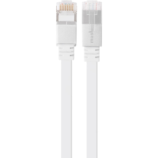 Moshi Gigabit Ethernet Cat 6 Cable 12 ft (3.6 m) up to 1000 Mbps Flat Cable Design Durable Construction