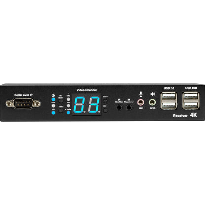 Black Box MediaCento IPX 4K Receiver - HDMI USB Serial IR Audio