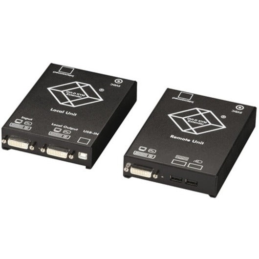 Black Box DVI-D Dual-Head Video Plus USB HID Audio RS-232 Extender Kit