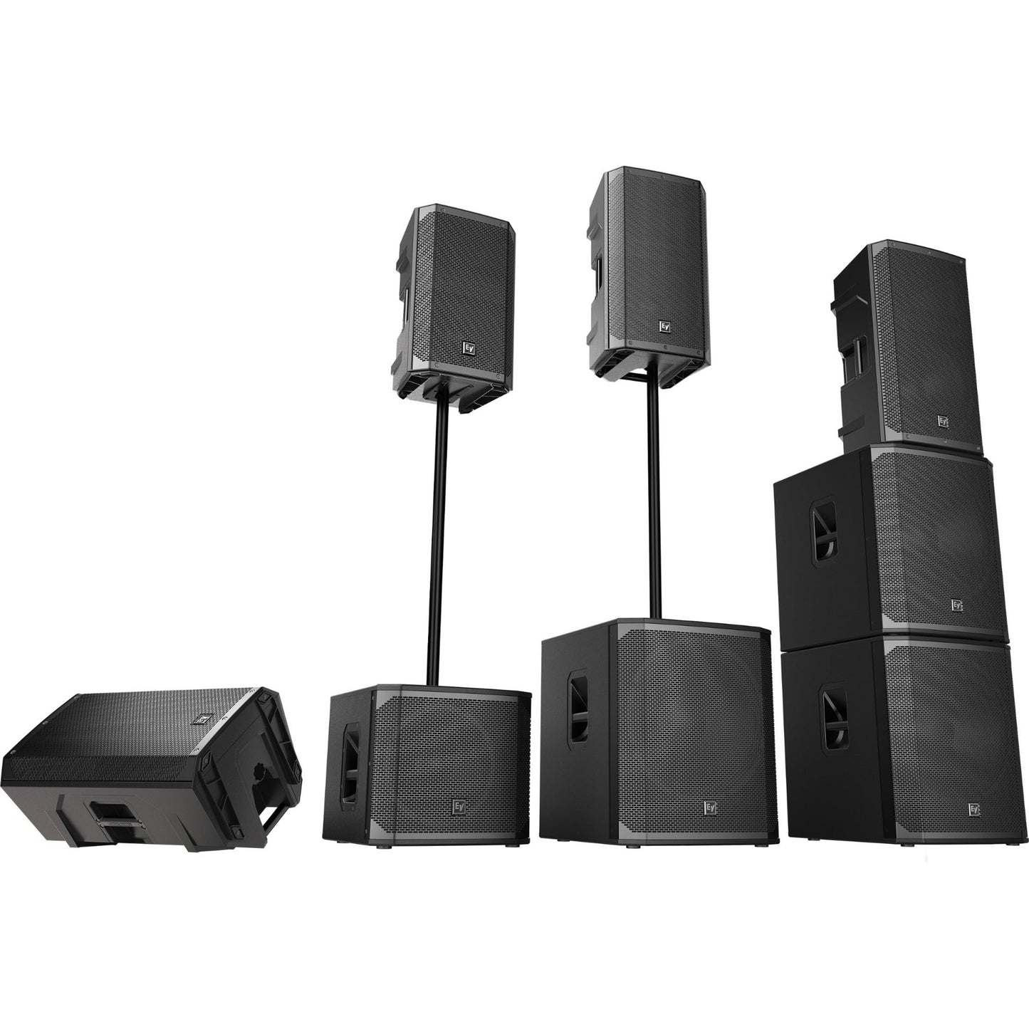 Electro-Voice ELX200-12 2-way Wall Mountable Speaker - 300 W RMS - Black
