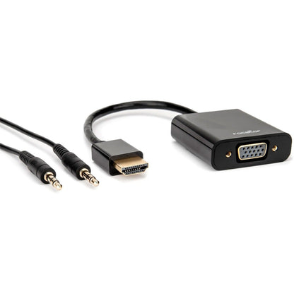 Rocstor Premium HDMI to VGA + 3.5mm Audio Adapter