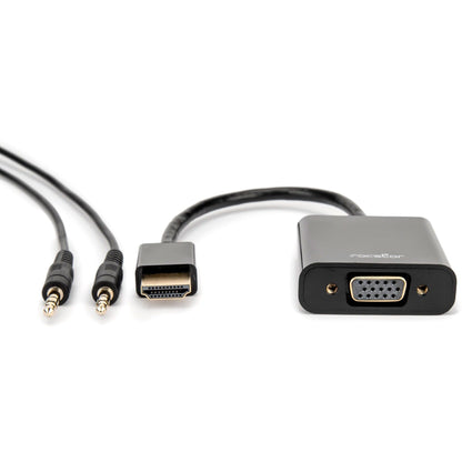 Rocstor Premium HDMI to VGA + 3.5mm Audio Adapter