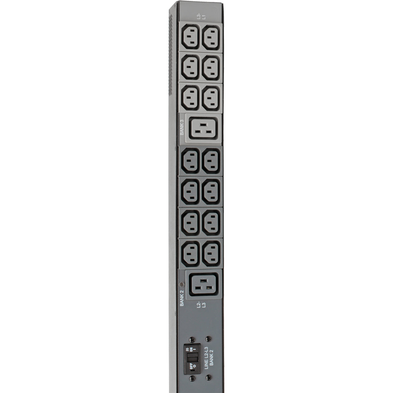 Tripp Lite 14.5kW 200-240V 3PH Monitored PDU LX Interface Gigabit 48 Outlets IEC 309 60A Blue Input LCD 3 m Cord 0U 1.8 m Height TAA