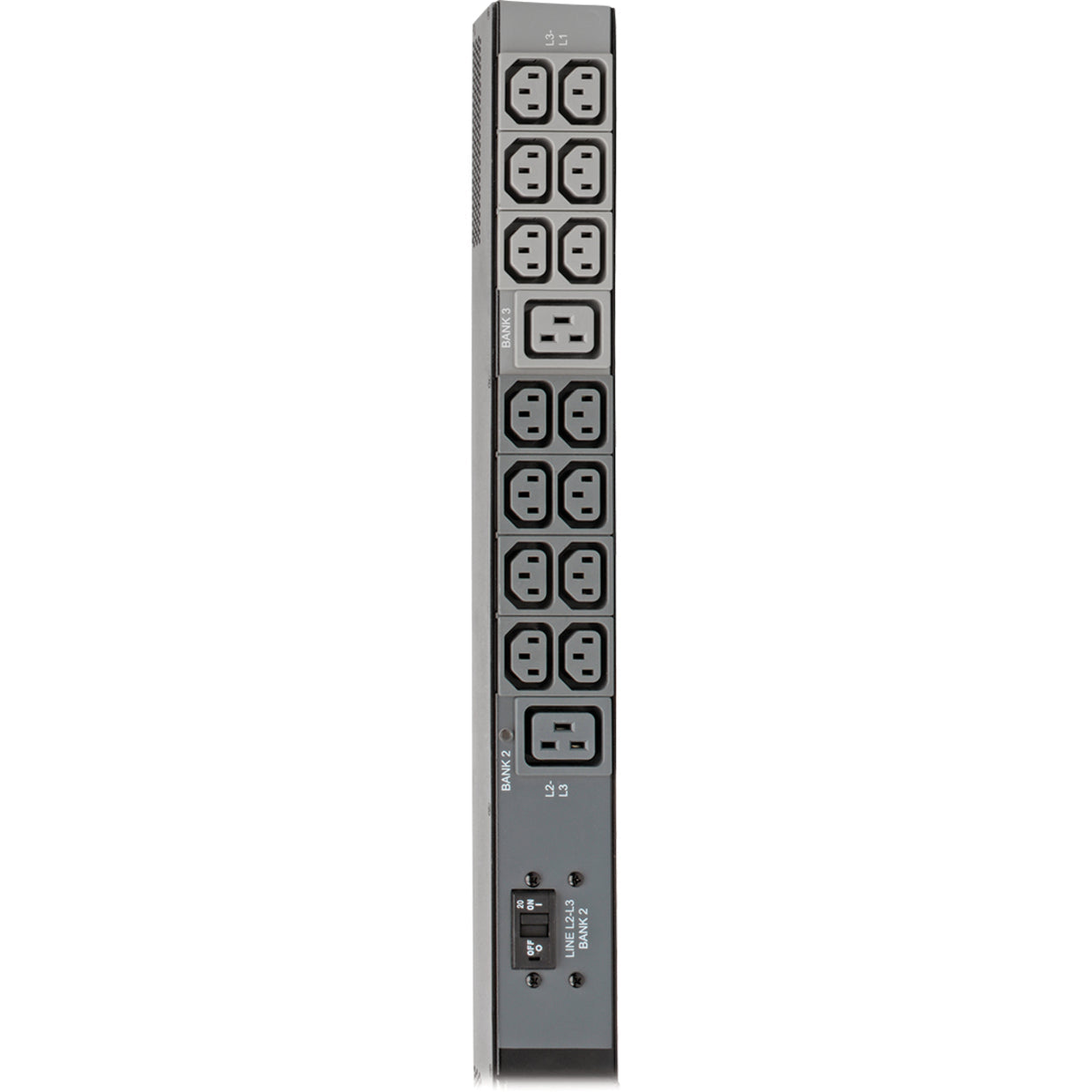 Tripp Lite 10kW 200-240V 3PH Monitored PDU LX Interface Gigabit 48 Outlets L21-30P Input LCD 1.8 m Cord 0U 1.8 m Height TAA