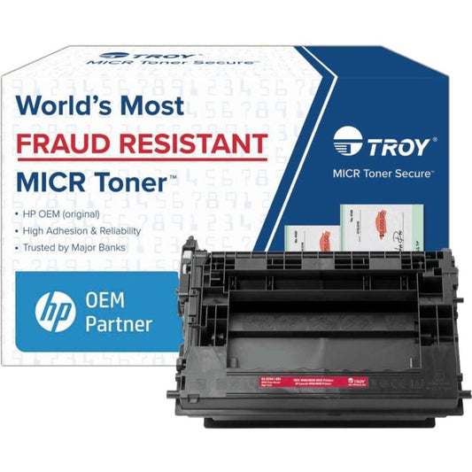 Troy Toner Secure Original MICR High Yield Laser Toner Cartridge - Alternative for Troy HP - Black - 1 Pack