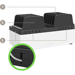Belkin Store and Charge Go with Fixed Dividers (USB Compatible)