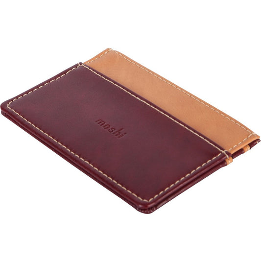 Moshi Slim Wallet Carrying Case (Wallet) Money Card - Burgundy Red