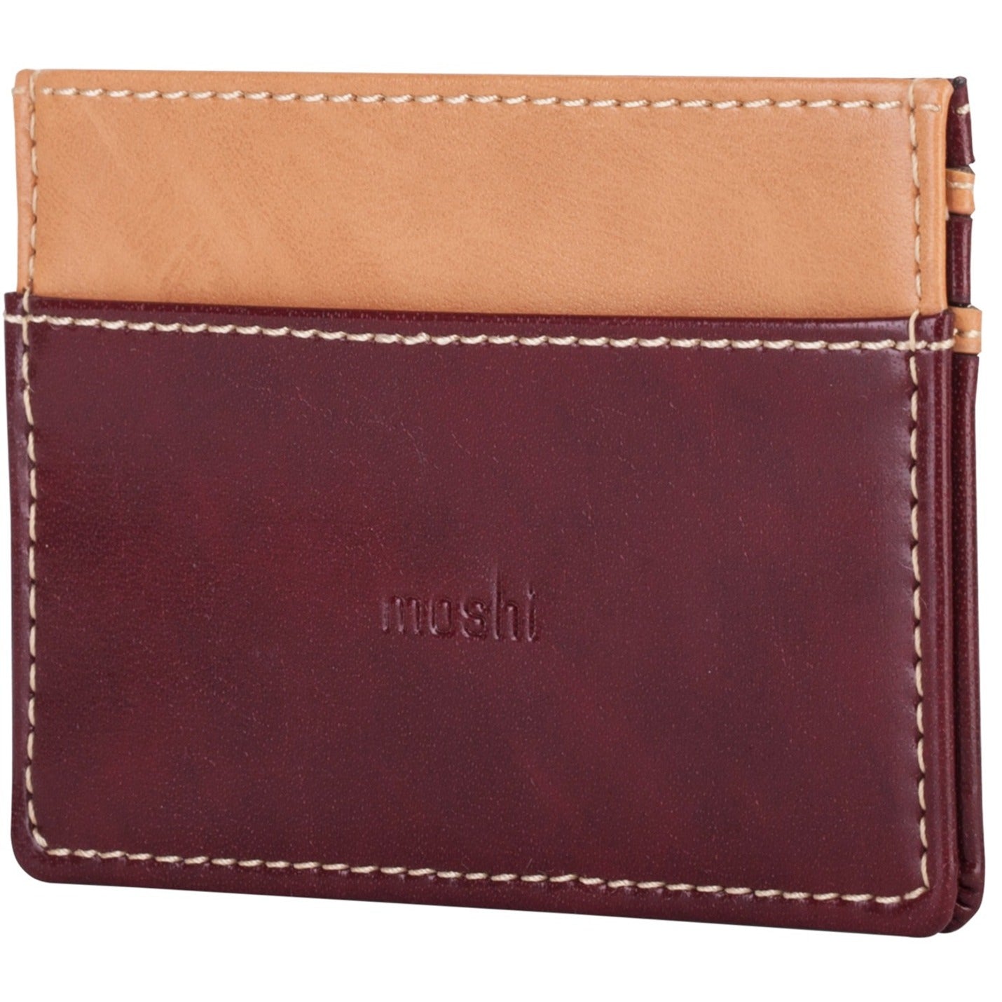 Moshi Slim Wallet Carrying Case (Wallet) Money Card - Burgundy Red