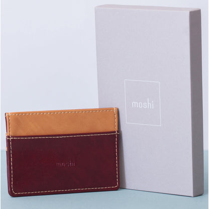 Moshi Slim Wallet Carrying Case (Wallet) Money Card - Burgundy Red